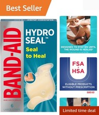 Large Hydrocolloid Gel Bandages, 6 Pack - Ultimate Protection for Minor Wounds