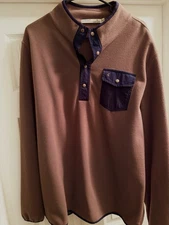 Criquet Men’s Brown Pullover Shirt XL