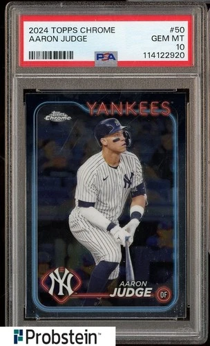 2024 Topps Chrome #50 Aaron Judge Yankees PSA 10 GEM MINT