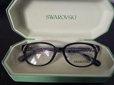 Swarovski SK2040D glasses, black frame with strass crystal embellishments 1001