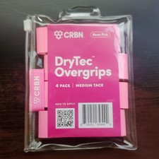 CRBN Drytec Overgrips   Pickleball Paddle Grip Tape   4-Pack   PINK