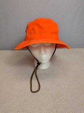 High Visibility Orange Bucket Hat Outdoor Sun Protection Fishing Boating Hiking