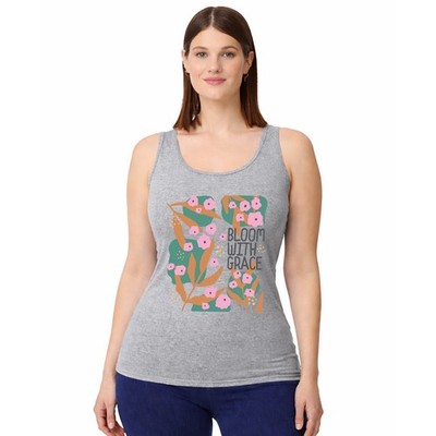 Bloom With Grace Damen Trägertop Tanktop Blumen inspirierend Geschenk für sie