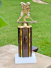 All-Star Hockey Trophy MVP Defense/Offense Free Shipping Engraving 12"