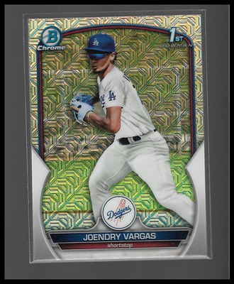 #ad #ad 2023 Bowman Chrome #BCP 218 Joendry Vargas Prospects Mojo Refractor $1.50