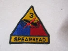 MILITARY PATCH WW2 ERA OR LATER US ARMY 3RD ARMORED DIVISION SPEARHEAD