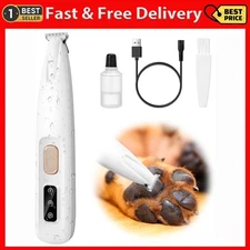 Palksky Dog Paw Trimmer, Upgraded 18Mm-Blade Electric Dog Clippers for Groomming