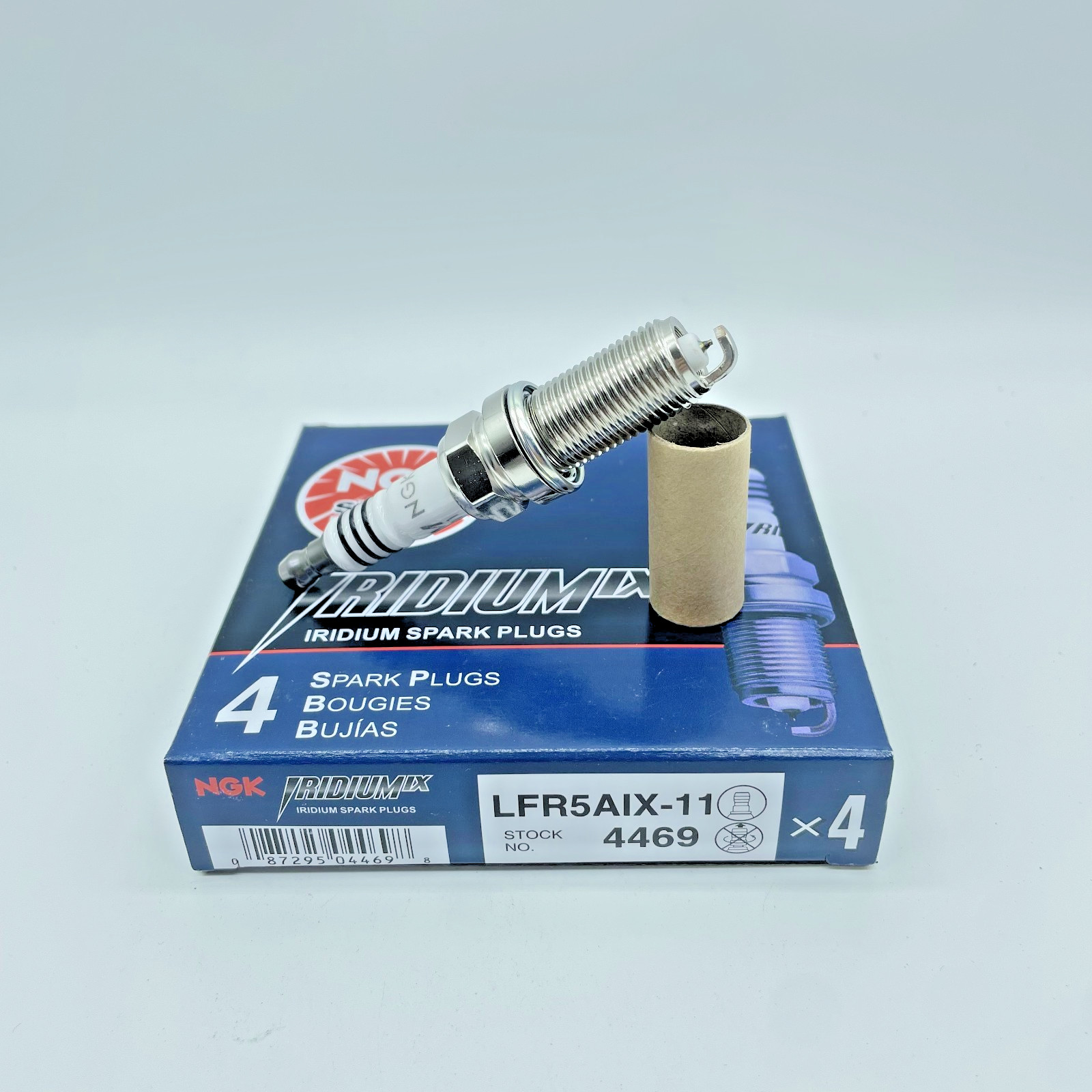4Pcs NGK LFR5AIX-11 4469 Iridium Spark Plugs For Hyundai Nissan Infiniti Yamaha