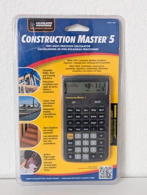 Calculated Industries Construction Master 5 4050 Calculator NEW Sealed