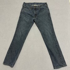 Levi's 511 Slim Fit Stretch Jeans Denim Low-Rise Blue Mens Size W34 x L31