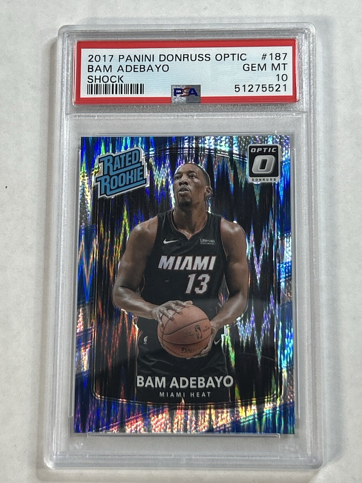 2017 Panini Donruss Optic Bam Adebayo Shock PSA 10 #187