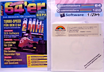 COMMODORE 64/128 -- 64's ISSUE 2/94 (MARKET & TECH - FLOPPY DISK TO BOOKLET)