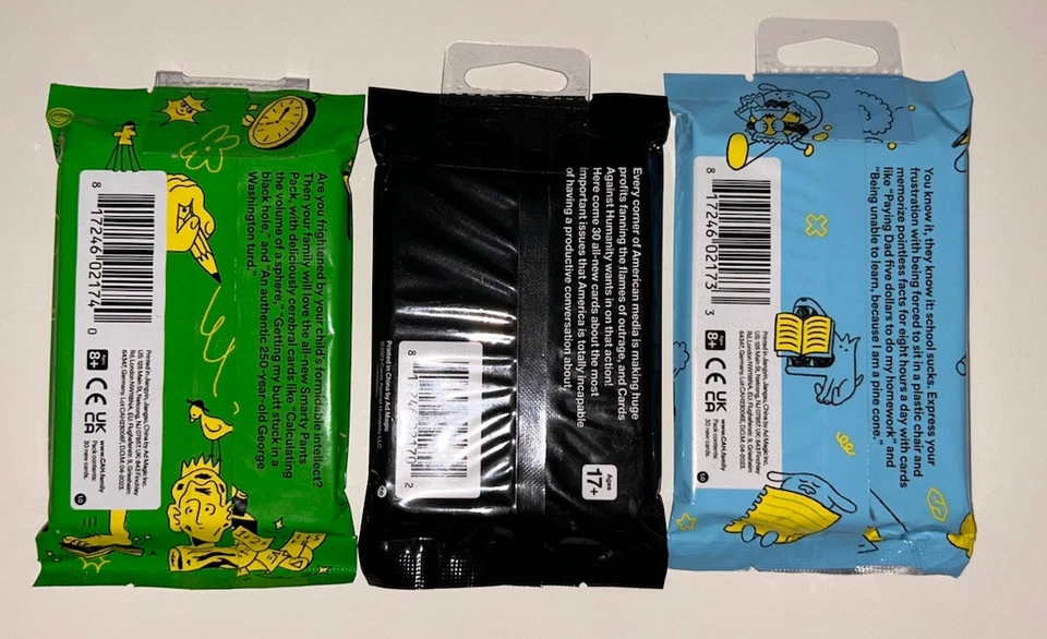 Cartas Contra la Humanidad 3 Packs - Culture Wars Edición Familiar Nuevo Foto 2 de 2