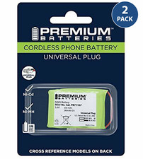 Premium Batteries BT-17333 Universal Cordless Phone Battery for 2/3 AA3 2 Pack