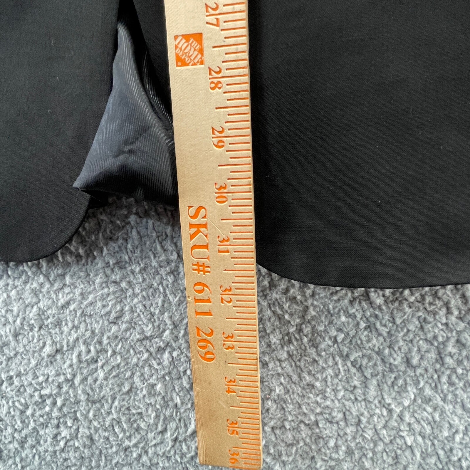 Cole Blazer Mens 40 Regular Black Sports Coat Jacket Wool Solid