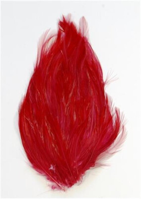 Red Rooster Feather Pad Hat Headband Purse Decor Sew or Glue on      