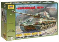 KöNigstiger Henschel Tank 1:3 5 Kunststoff Modell Kit Zvezda