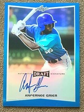 Anfernee Grier 2016 Leaf Metal Draft Blue Autograph Rookie #BA-AG1 /25 Parallel