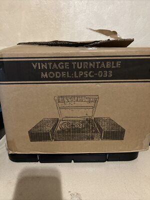 NEW LP&No.1 Vintage Turntable Model LPSC-008