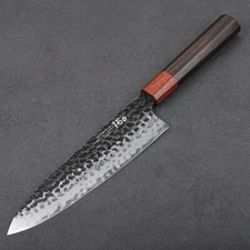 Cooking 8inch Chef Knife 3-Layer 9Cr18Mov Hi-Carbon Steel Handmade Kitchen Knife