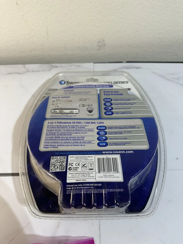  BRAND NEW SEALED RS485 Swann Pro Series  100ft/30M BNC CABLE SWPRO 30MCAB - Image 4 of 4