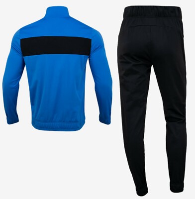 Puma Men Tech Stripe Training Suit Set Blue Black Jacket Pants