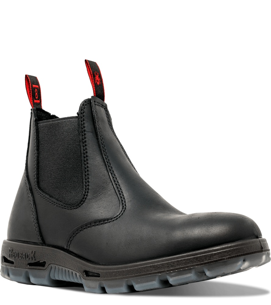 Redback Easy Escape Oil Kip USBBK  Steel Toe Leather Safety Work Boots Black