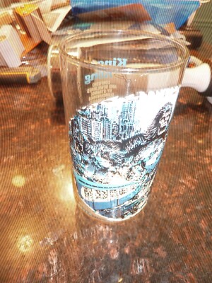 Vintage 1976 King Kong SUBWAY Limited Edition Coca Cola Glass Dino De Laurentiis