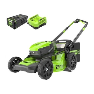 Greenworks 80V 21 Tondeuse à gazon (4-in-1) avec 4Ah Batterie et 4A chargeur