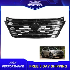 Front Bumper Upper Grille Chrome For 2024-2025 Nissan Rogue W/O Camera Hole