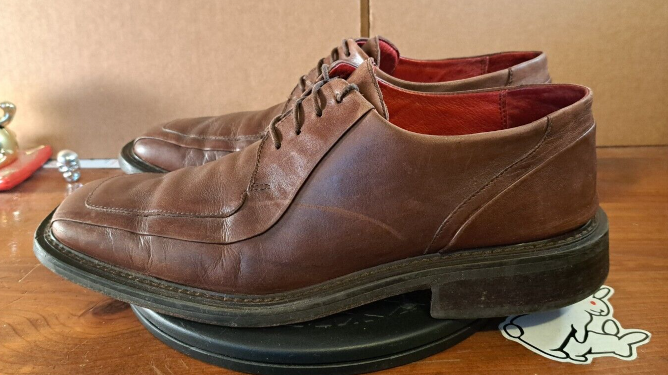 SAOLA Scarpe eleganti Oxford da uomo Kenneth Cole Reaction marroni in pelle lacci 10 5