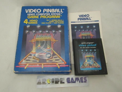 VIDEO PINBALL + BOITE NOTICE ATARI 2600 VCS (vendeur pro)