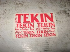 Vintage RC Tekin Decal Sticker Sheet Red 1 New 410K
