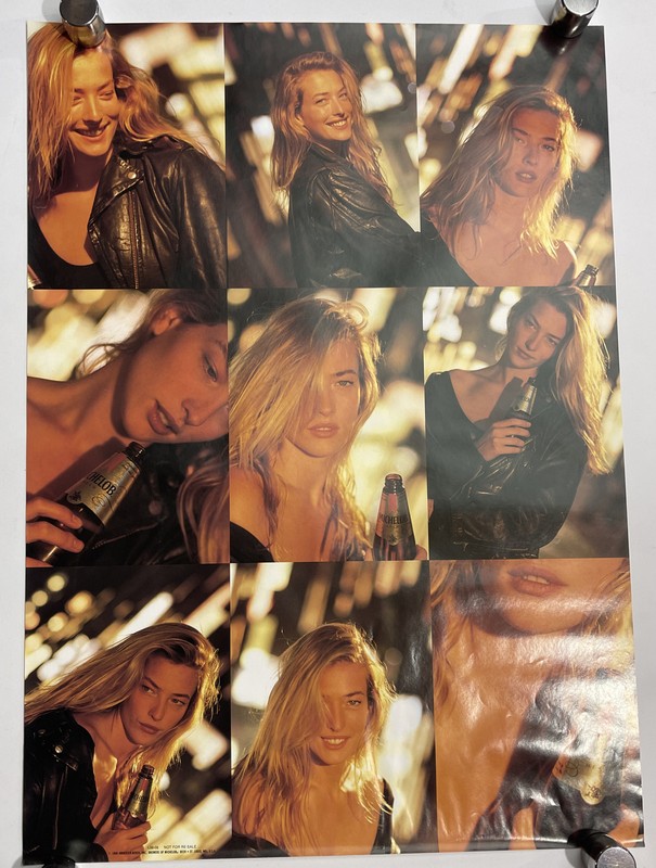 Vintage Original 1986 Michelob Poster 20x28” NFS PROMOTIONAL AD Beer Model Sexy
