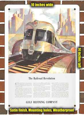 Metal Sign - 1935 New Haven Railroad Comet 2- 10x14 inches