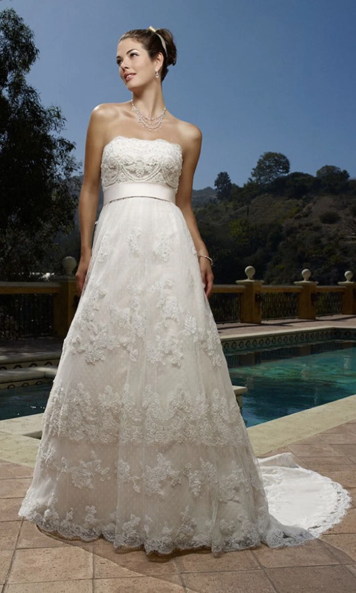 Casablanca lace cheap wedding dress