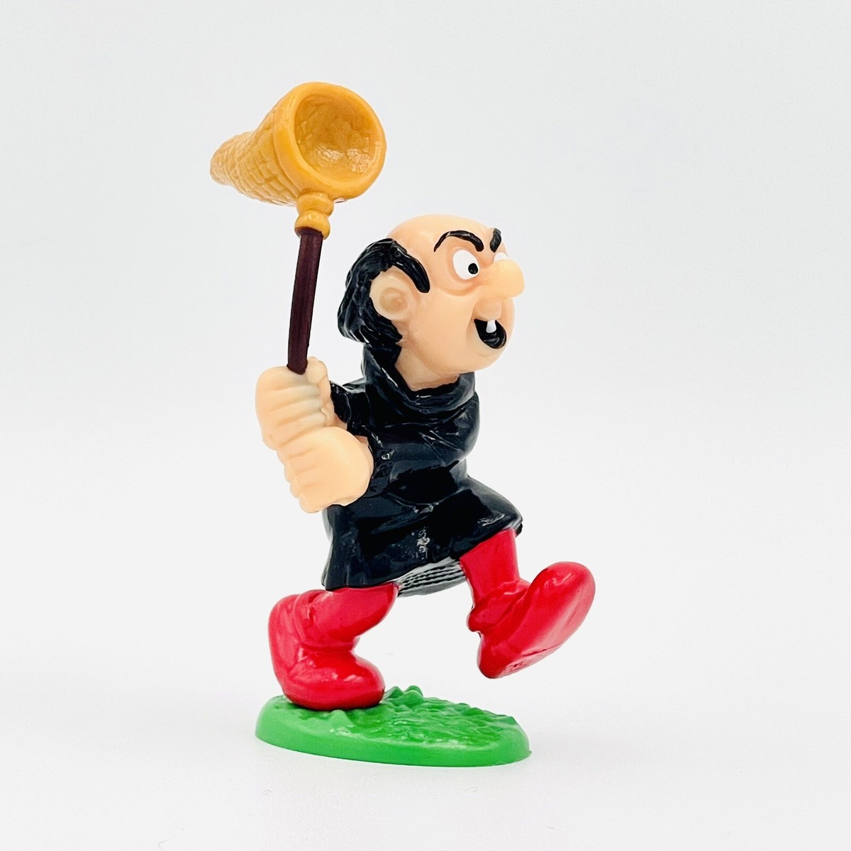 Rare Smurfs Smurf Catcher Gargamel w/Net PVC Figure 20181 Vintage