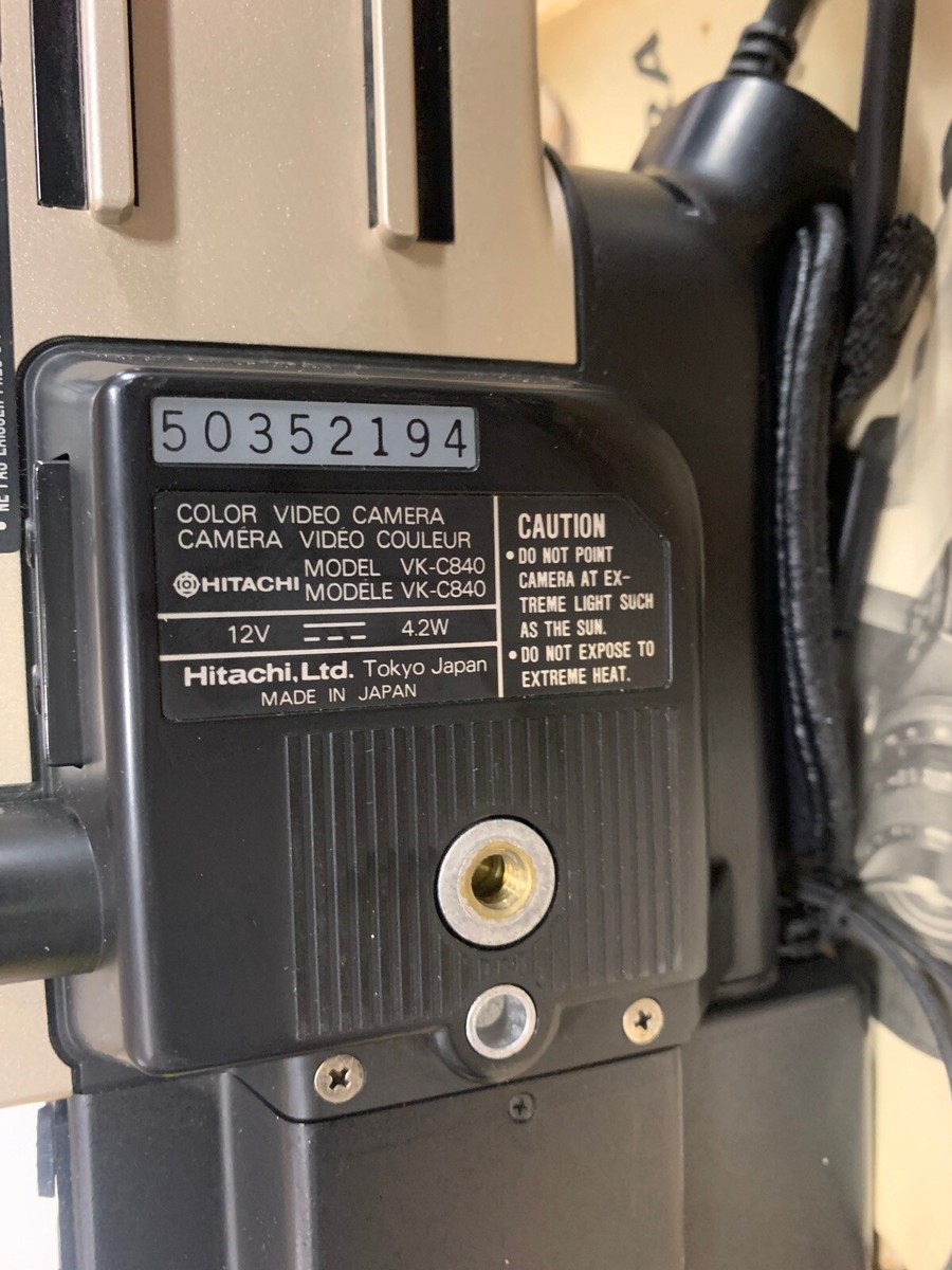 Hitachi Saticon VK-C840 Color Video Camera Vintage Retro 1980's