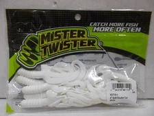 Mister Twister 4" Split Double Tails 10 per pack Choose your colors!  NIP