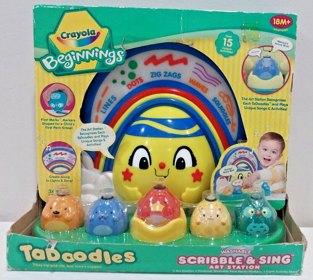 NEW 2008 Crayola Beginnings TaDoodles Scribble & Sing Art Station