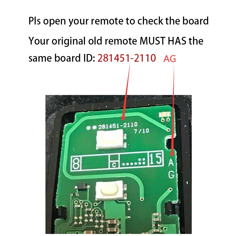 2 Para Lexus NX200t NX300 LX570 HYQ14FBA 4 Botones Llavero Inteligente 281451-2110 AG Foto 2 de 4