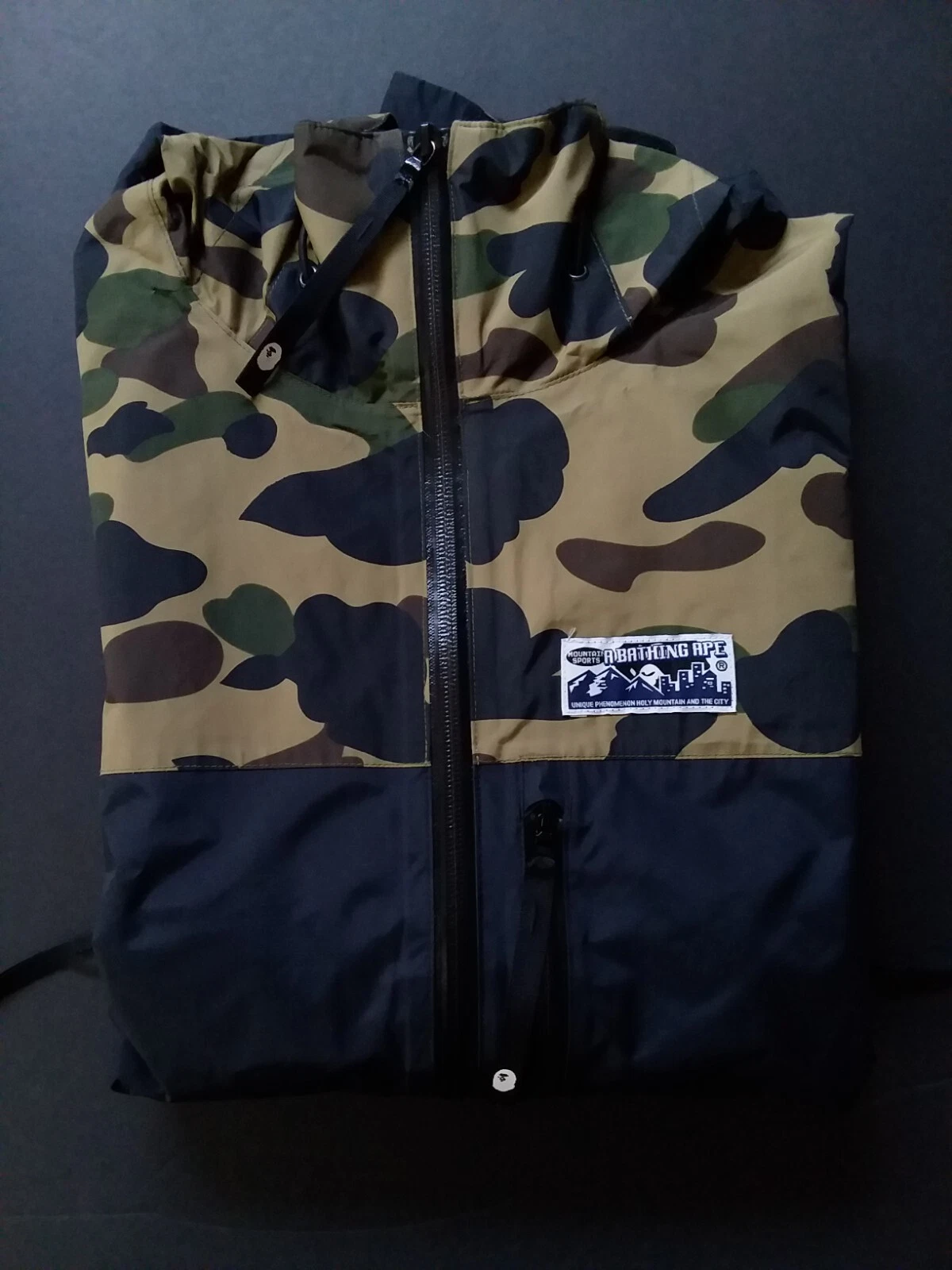 A BATHING APE (BAPE) Giacca antivento A Bathing Ape Bape Mimetico Nylon PertexShield Made in Japan