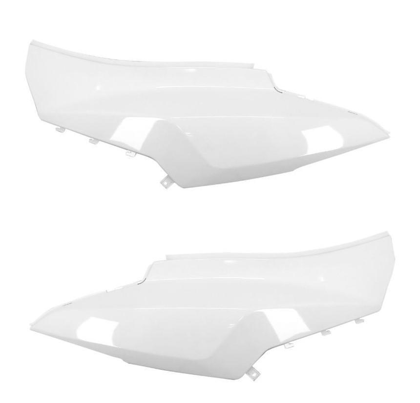 Coque arrière blanche SYM Orbit avec traitement de surface brillant pour flans de scooter 50cc