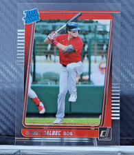 Bobby Dalbec 2021 Chronicles Clearly Donruss RATED ROOKIE #16 - Red Sox RC