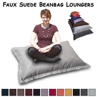 FAUX SUEDE Cushion Lounger Beanbags
