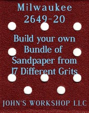 Build Your Own Bundle Milwaukee 2649-20 1/4 Sheet No-Slip Sandpaper - 17 Grits 