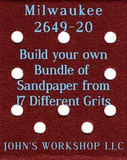 Build Your Own Bundle Milwaukee 2649-20 1/4 Sheet No-Slip Sandpaper - 17 Grits!