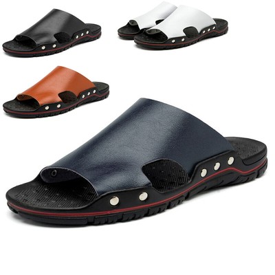 mens toeless slippers