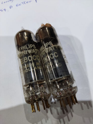 A PAIR  E80CC-SP QUALITY-PHILIPS D GETTER TESTED 100%  EQUILIBRED - 第 1/1 張圖片