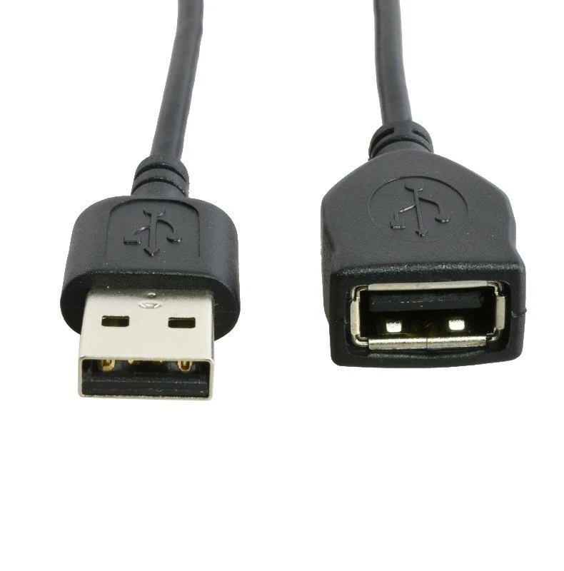 USB2.0 Extension Cable A Male to A Female Data Charger Lead 10cm 30cm 50cm 100cm - Image 2 of 4